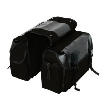 Waterproof Motorcycle Saddle Bag with Zipper Closure, Universal Side Bag for Sportster and Suzuki