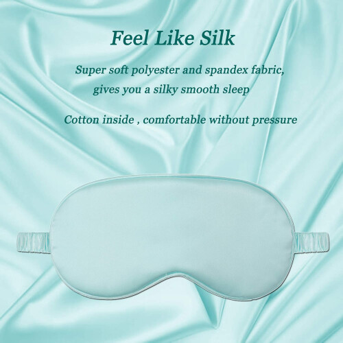 Μάσκα ύπνου Travel Essential Silk Touch, 2 τεμάχια ρυθμιζόμενης και αναπνεύσιμης μάσκας 1