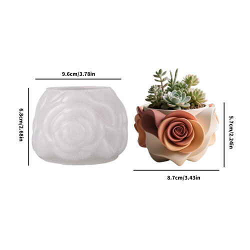 Versatile Silicone Mould In Rose Shape for Art or Garden Projects 2