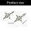 Punk Small Skull with Reverse Crosses Stud Earrings Comfortable 3