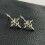Punk Small Skull with Reverse Crosses Stud Earrings Comfortable 6