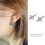 Punk Small Skull with Reverse Crosses Stud Earrings Comfortable 2