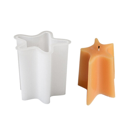 Multi Purpose Silicone Candle Molds Lightweight Compact-Star