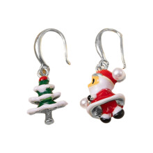 Playful Holiday Character Ear Studs Zinc Alloy Allergy-B