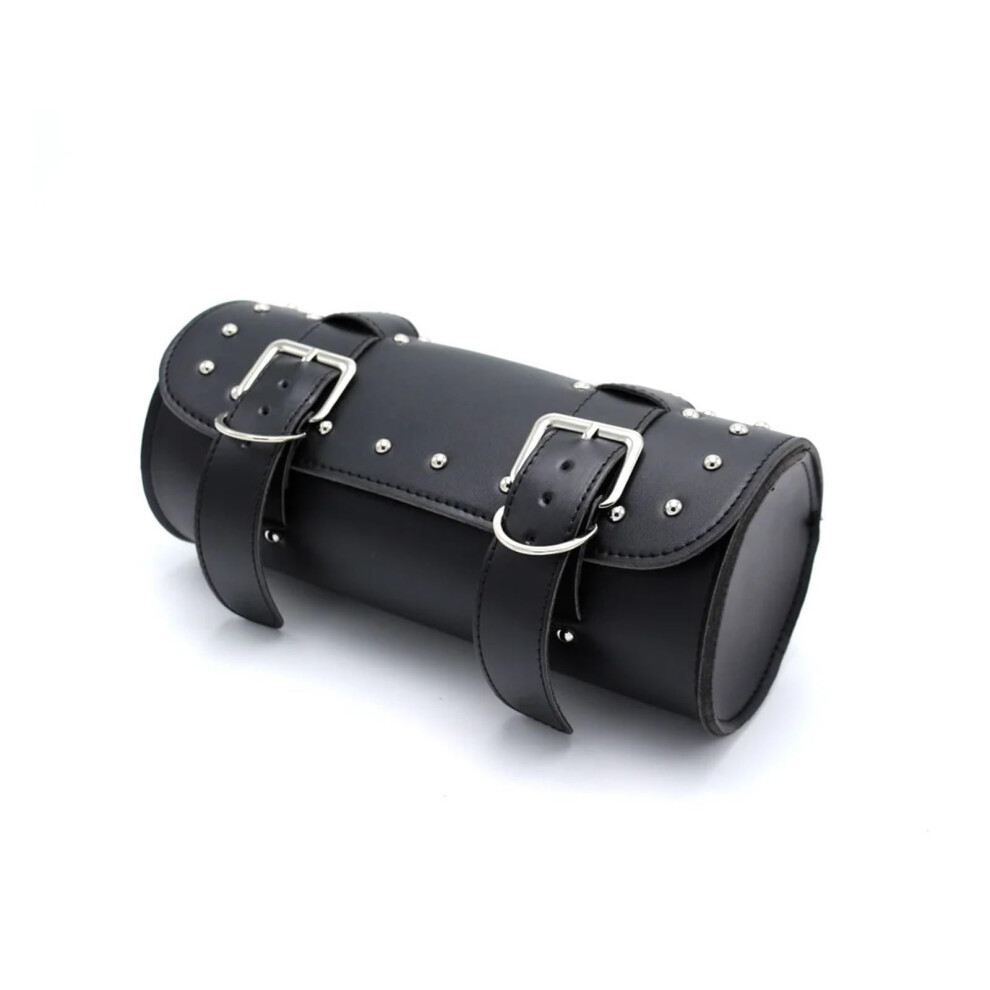 Motorcycle Tail Bag Pu Leather Universal Saddlebag With Large Storage And Weatherproof Protection Black 9001264948887