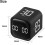 Digital Kitchen Cube Timer with GravitySensing Flip Control, Rechargeable Silent Countdown, Adjustable Volume, Black 3