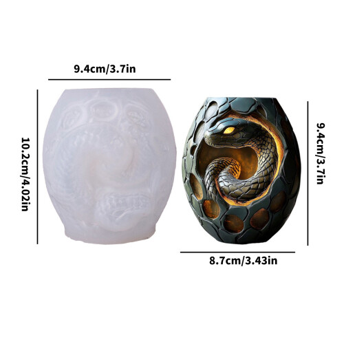 Creative Snake Pattern Silicone Planter Mold Flowerpot Moulds 2