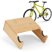 Wall Mount for Bicycle Horizontal Bike Rack Sturdy Wooden SpaceSaving Home Workshop