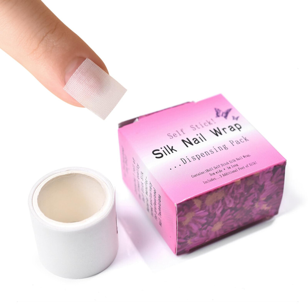 Silk Nail Wrap Self Adhesive  Tape for Broken Nails Extensions and Professional Reinforcement