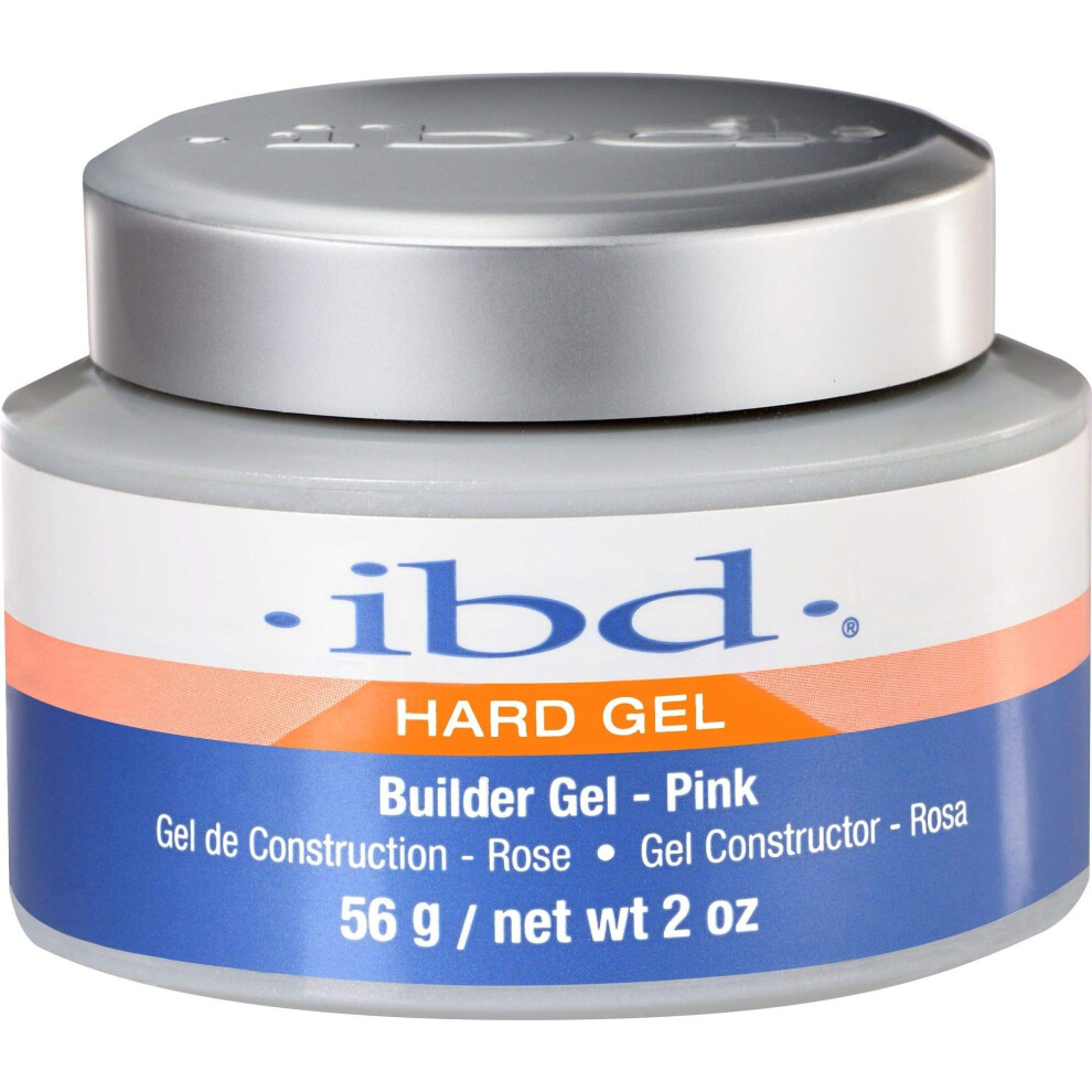Pink Led Uv Builder Gel For Nails Extension, Hard Gel Strengthening And Sculpting, 2 Oz