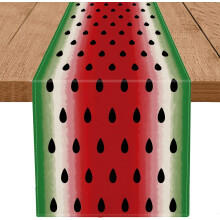 Summer Table Runner Watermelon 13x90 Charming Durable Polyester for Dining Table Parties