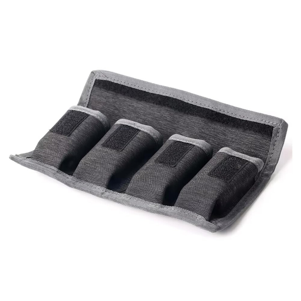 Camera Battery Storage Bag For Aa Aaa Dslr Batteries, 4 Pocket Organizer, Durable Material, Compact Design 9119770713377