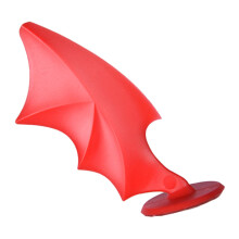 Unique Motorcycle Ski Helmets Adornment Decorations with Red Devil Wing Adhesive Accessories for Bikers Personalization