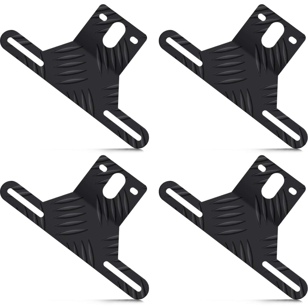 Rustproof Aluminum Trailer License Plate Bracket With Mount, Fits Trucks Cars Motorcycles, 4 Pack Light 9001264949655