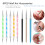 5PCS Nail Art Dotting Pens with 3PCS Precision Liner Brushes, Professional DoubleEnded Tools Set 5