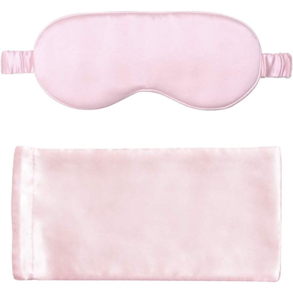 Mulberry Silk Eye Mask, Cooling Comfort and Beauty Benefits for Total Blackout, a Hypoallergenic Silk Gift for Travel and Office Nap (Multicolor)
