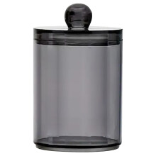 Cotton Swab Holder Bathroom Organizer with Dustproof Clear Storage for Cotton Balls and Swabs