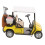 Diecast Golf Cart Model Pullback Action Mini Alloy Figurine Desk Decor Yellow 1
