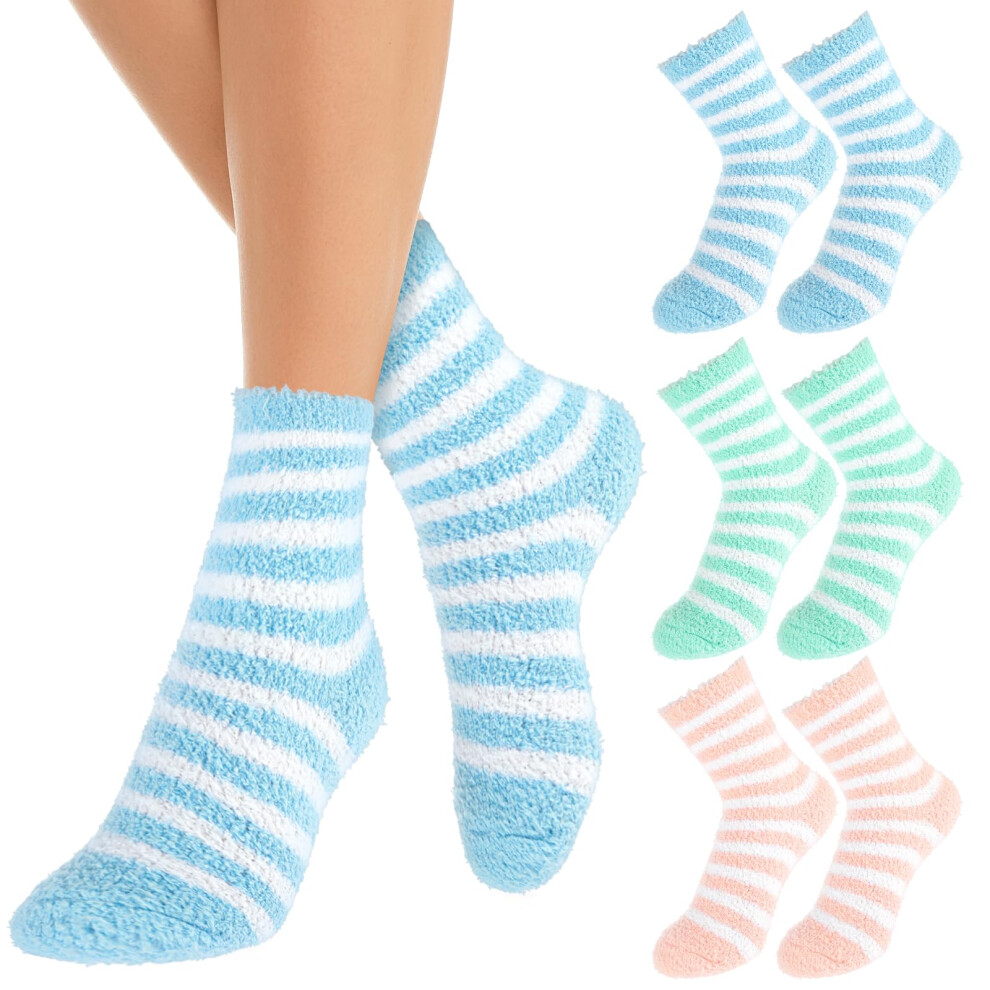 3 Pairs Aloe Infused Moisturizing Spa Socks for Deep Hydration and Overnight  of Dry Cracked Feet