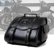 Motorcycle Leather Tail Bag for Harley Davidson Road Glide ST, Waterproof Box, Easy Install Luggage Case, Side Bags
