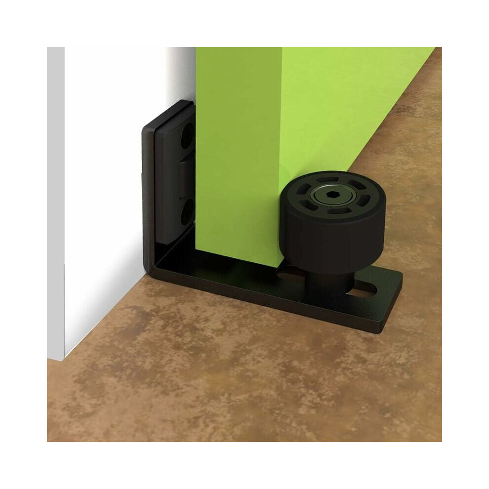 Barn Door Guide, Adjustable Sliding Barn Door Guide, Fit All Size Door With Innovative Design And Easy Install, Sturdy Carbon Steel Body For Reliable 9454554065809