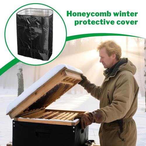 Beehive Wrap Waterproof Windproof Protection Adjustable Winter Hive Cover Reusable Insulation 1