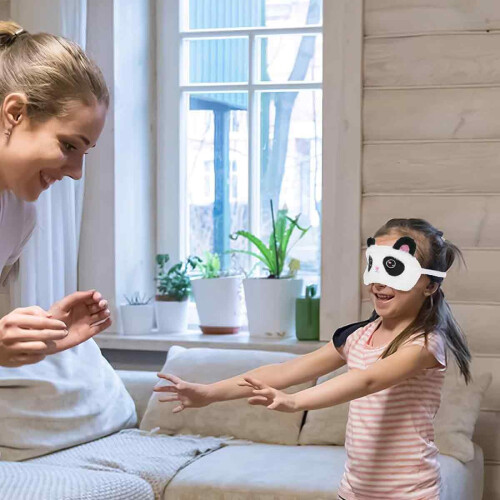 Χαριτωμένη μάσκα ύπνου Panda, αστεία μάσκα ύπνου ζώων με σχεδιασμό αποκλεισμού 2