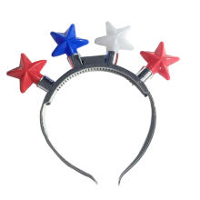 Colliers LED élégants rouges, blancs et bleus, affichez votre fierté patriotique avec des lumières LED éclatantes, parfaits pour les