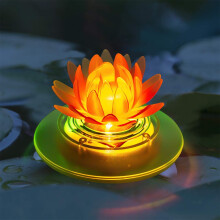 Luminária flutuante para piscina, alimentada por energia solar, decoração externa, luminárias para lago Lotus de alta qualidade com carregamento