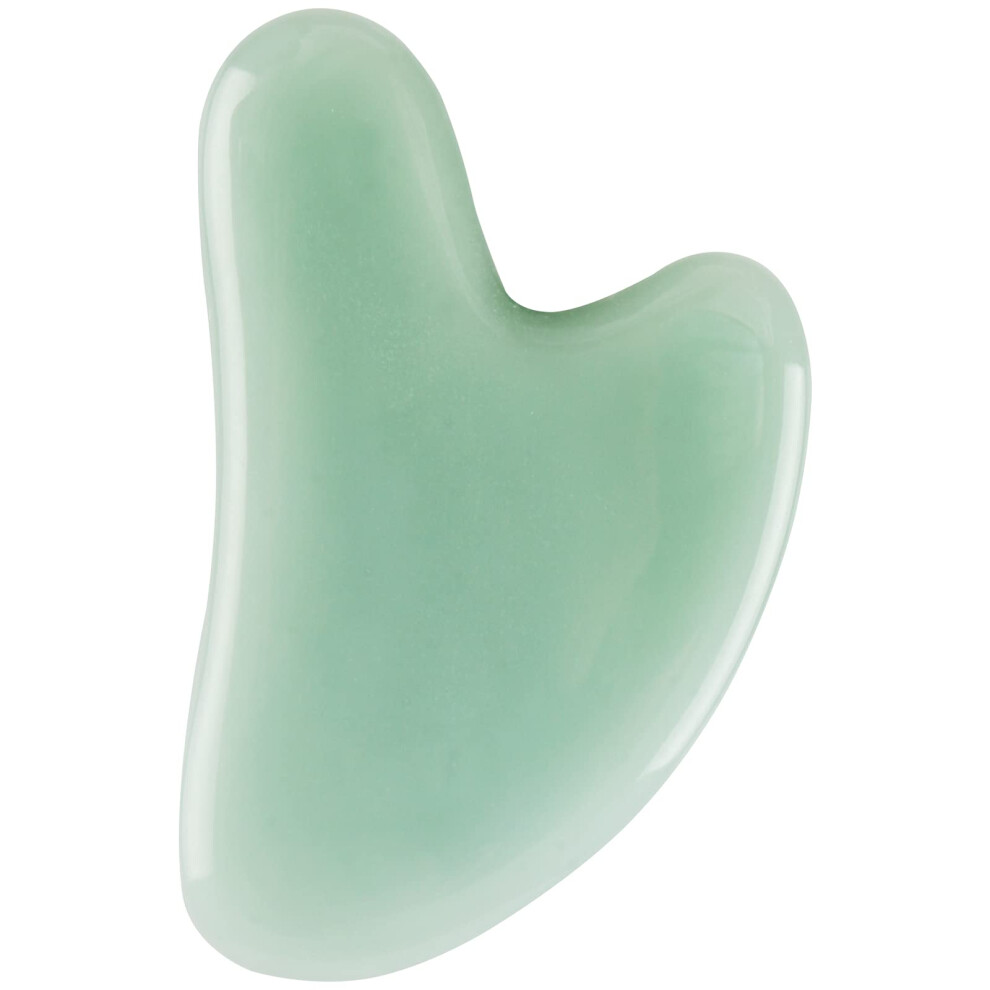Green Natural Jade Gua Sha Face And Neck Massager Antiaging Skin Therapy Pain Relief Tool