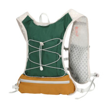 Vest Backpack Running Daypack, Lightweight Hydration Vest With Water Pack, Adjustable Buckle, Dark Green Trail