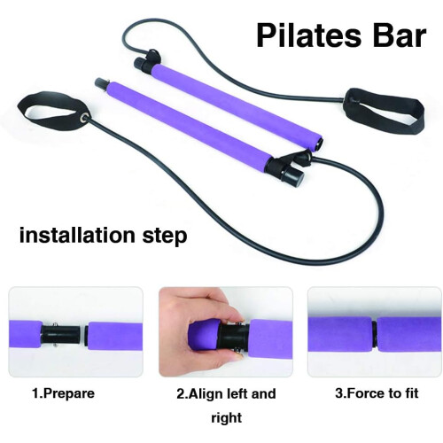Φορητό κιτ μπάρας Pilates για εναλλακτική λύση περιστροφής μέσης, το καλάμι έλξης 2