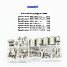 Durable Thread Repair Kit, Stainless Steel Inner Thread Inserts For Easy Installation, Vibrant Connection Strength Improvement Tools For Industrial Us