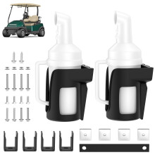 Golf Cart Sand Bottle with Handle 35oz NoDrill Mount Kit Fits Club Car Precedent 2PCS