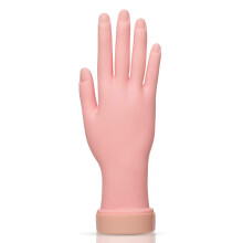 Nail Practice Hand Flexible Silicone Mannequin with Realistic Size for Acrylic Nail Art Training