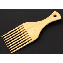 Bamboo Hair Pick for Curly Hair, Wide Tooth Hair Detangling Comb for Afro Styling, Natural Bamboo Material Anti Static Hair Picks Glides Through Hair