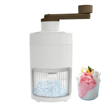 Manual Ice Crusher for Home Use with Ergonomic Grip, Handheld Snow Cone Maker for Parties