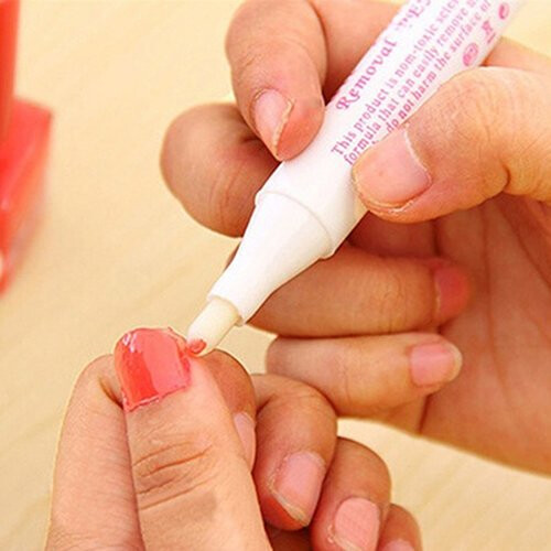 Nail Polish Corrector Pen with 3 Replacement Tips, Refillable Remover for Quick Manicure Fix