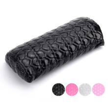 Nail Hand Rest Washable PU Leather Detachable Manicure Armrest Pillow Cushion for Nail Art Tech Black