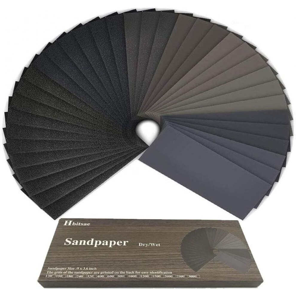 Craftsmanship At Its Best, Waterproof Silicon Carbide Sandpapers For Wood Furniture Finishing, Cuttable Size Sheets Offer Flexibility In Usage, Assort 9454554067162