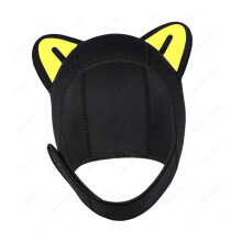 Cat Ears Diving Hood Neoprene Wetsuit Hood With Chin Strap Unisex For Women Men Kids Kayaking Snorkeling Water Sports