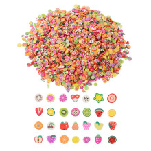 3200pcs Polymer Clay Fruit Slices 1/4 Inch Mini 3D Nail Art Decorations for Slime and Crafts