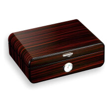 Large Capacity Cedar Wood Cigar Humidor Box with Hygrometer and Humidifier for Home or Office