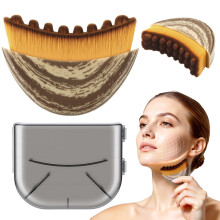 Lymphatic Drainage Face Brush with UltraSoft Bristles for Jawline Sculpting and Puffiness Reduction