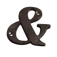 Lettre d'adresse vintage, en fonte massive à la texture épaisse, numéro de maison style rétro, élégante finition noire, pratique pour le