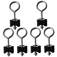 Galvanized Steel Trampoline Fixing Screws 6Pcs Durable Replacement Parts Compatible With Most Trampolines Universal Fit