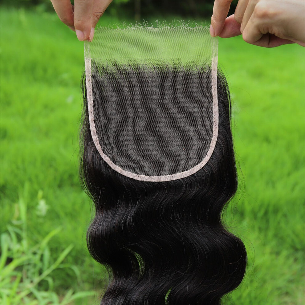 Unisex 5X5 Hd Lace Closure 22 Inch Body Wave Pre Plucked Virgin Brazilian Human Hair Invisible Lace