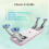 Nail Arm Rest for Nail Tech with Table Mat, Ergonomic Hand Support, Soft Padding, Pink 2