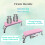 Nail Arm Rest for Nail Tech with Table Mat, Ergonomic Hand Support, Soft Padding, Pink 4