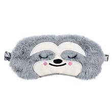 Masque de sommeil animal pour les voyages et la sieste, bandeau doux et léger en peluche avec un design 3D moelleux, couverture de sommeil en tissu